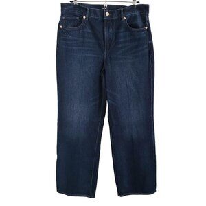 Express Woman's Size 12 NWOT High Rise Wide Leg Dark wash Jeans